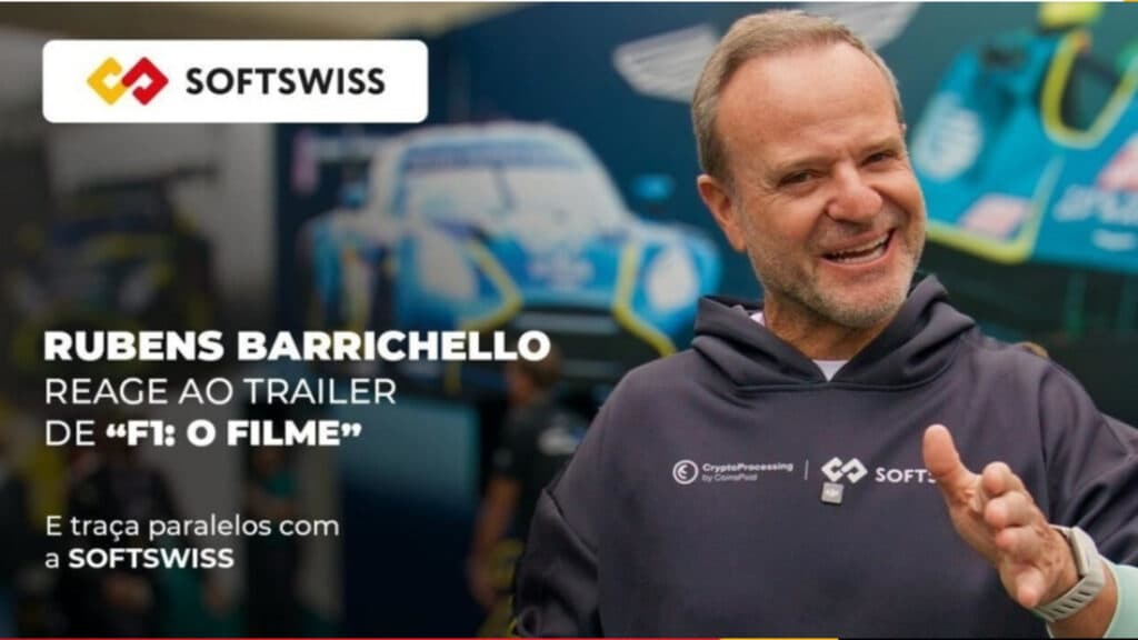 Former Formula 1 driver Rubens Barrichello is a SOFTSWISS partner (Image via SOFTSWISS)