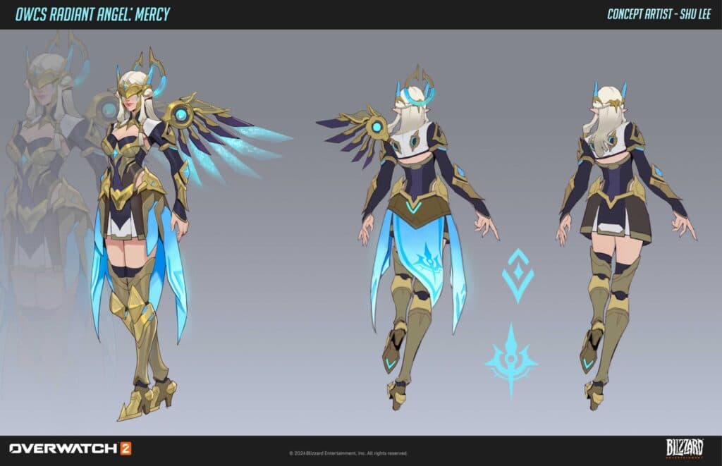 OWCS Radiant Angel Mercy concept art (Image via Blizzard Entertainment)