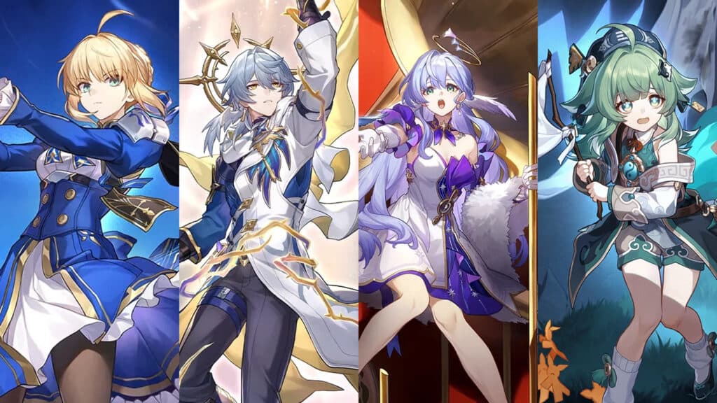 Premium team for Saber in Honkai Star Rail (Graphic via esports.gg)