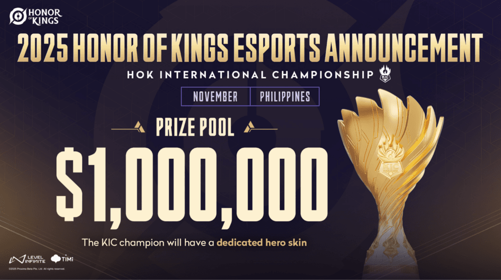 This year's KIC will have a 1M USD prize pool (Image via Level Infinite)