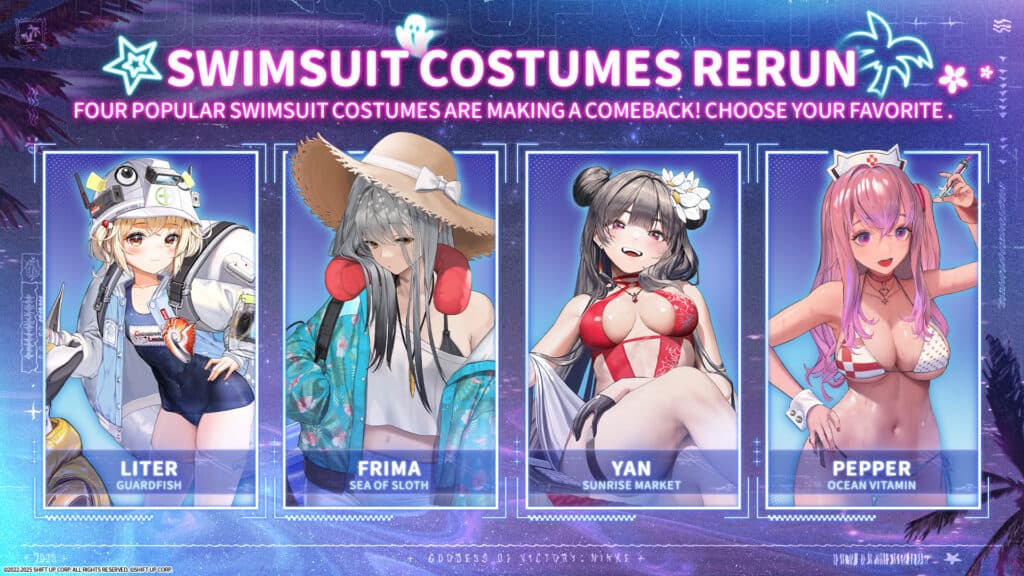 The 2023 Swimsuit costumes will be available for sale