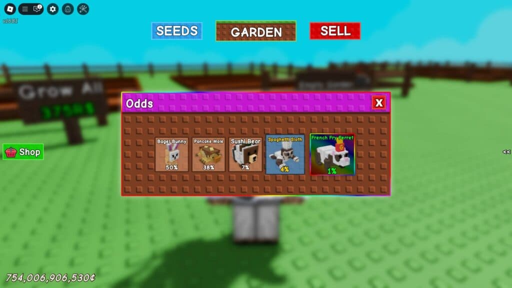 All pets for the Gourmet Egg (Screenshot via esports.gg)