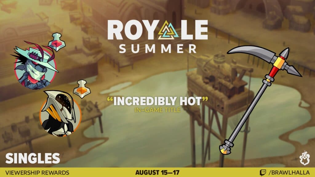 Viewership rewards during Summer Royale 2025 (image via Brawlhalla Esports)