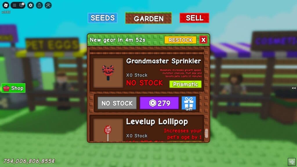 Grandmaster Sprinkler at the Gear Shop (Screenshot via esports.gg)