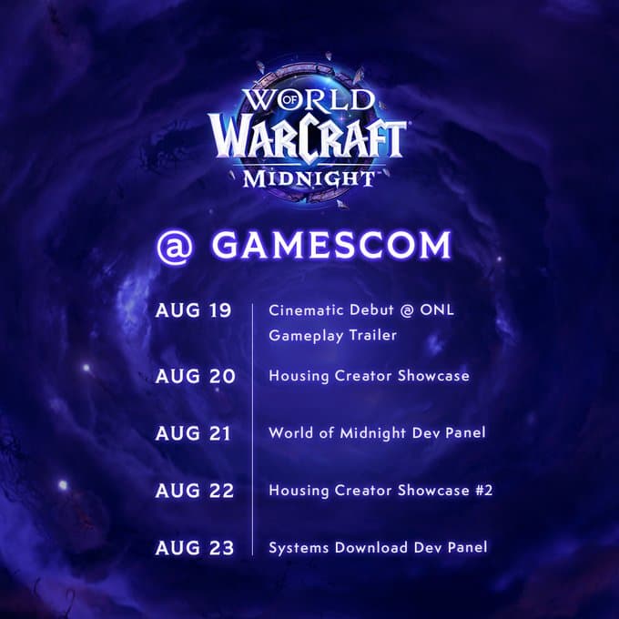 WoW Midnight cinematic release date is Aug. 19 (Image via Blizzard Entertainment)