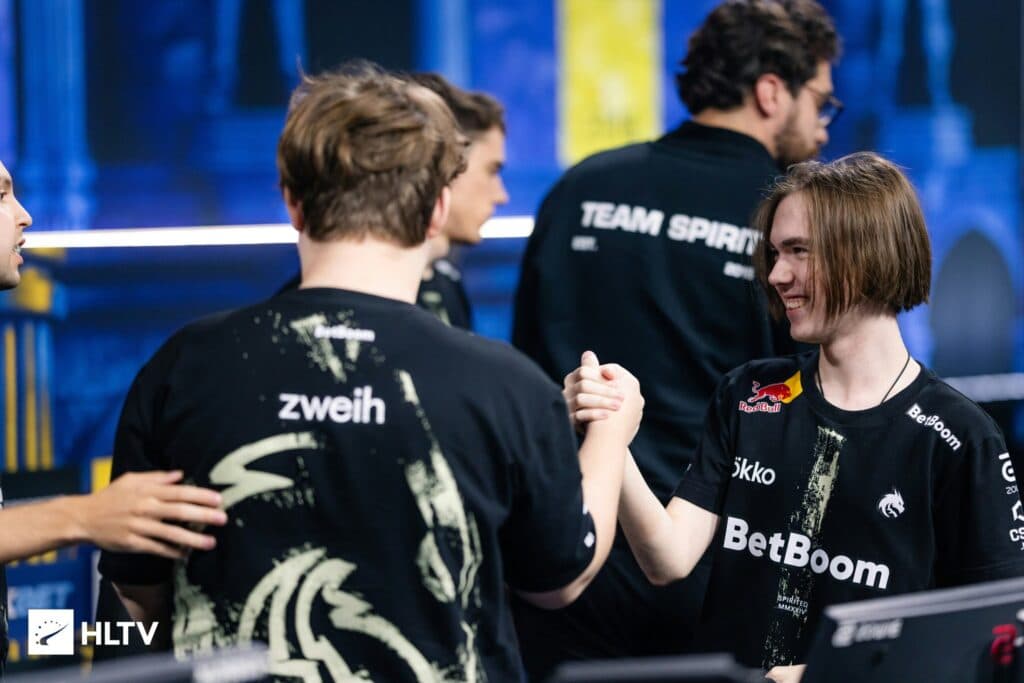 Team Spirit at IEM Cologne 2025 (photo via HLTV)