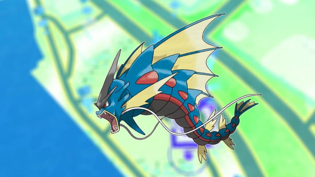 Mega Gyarados, a Water/Dark type (Image via esports.gg)