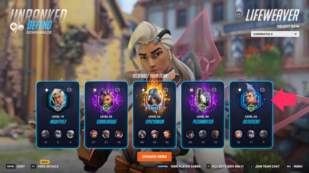 Player cards under the new Overwatch 2 Hero Progression 2.0 system (Image via Blizzard Entertainment)