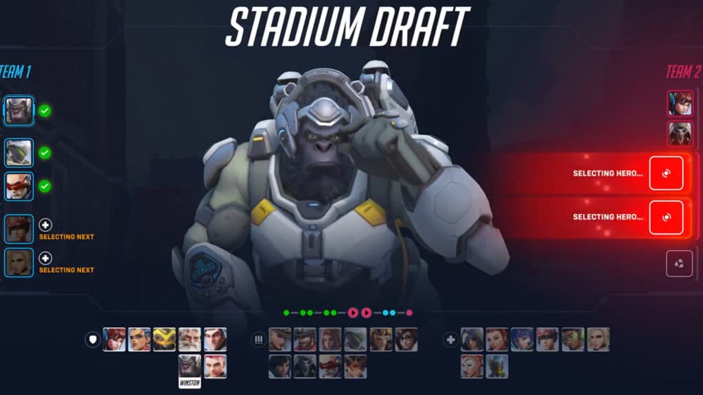 Draft mode screenshot in Stadium (Image via Blizzard Entertainment)