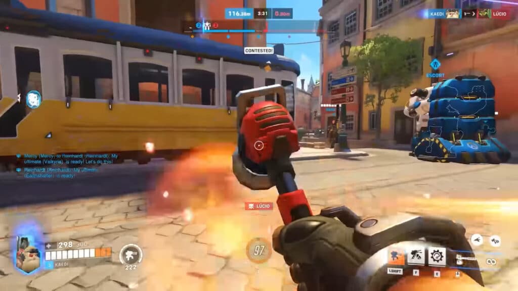 Torbjorn's new Hammer Time perk in Overwatch 2 Season 18 lets him run 20% faster (Image via Blizzard Entertainment)