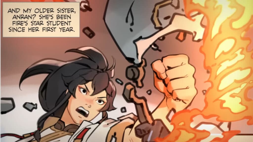 Anran in the new Overwatch 2 comic featuring Wuyang's lore and story (Image via Blizzard Entertainment)