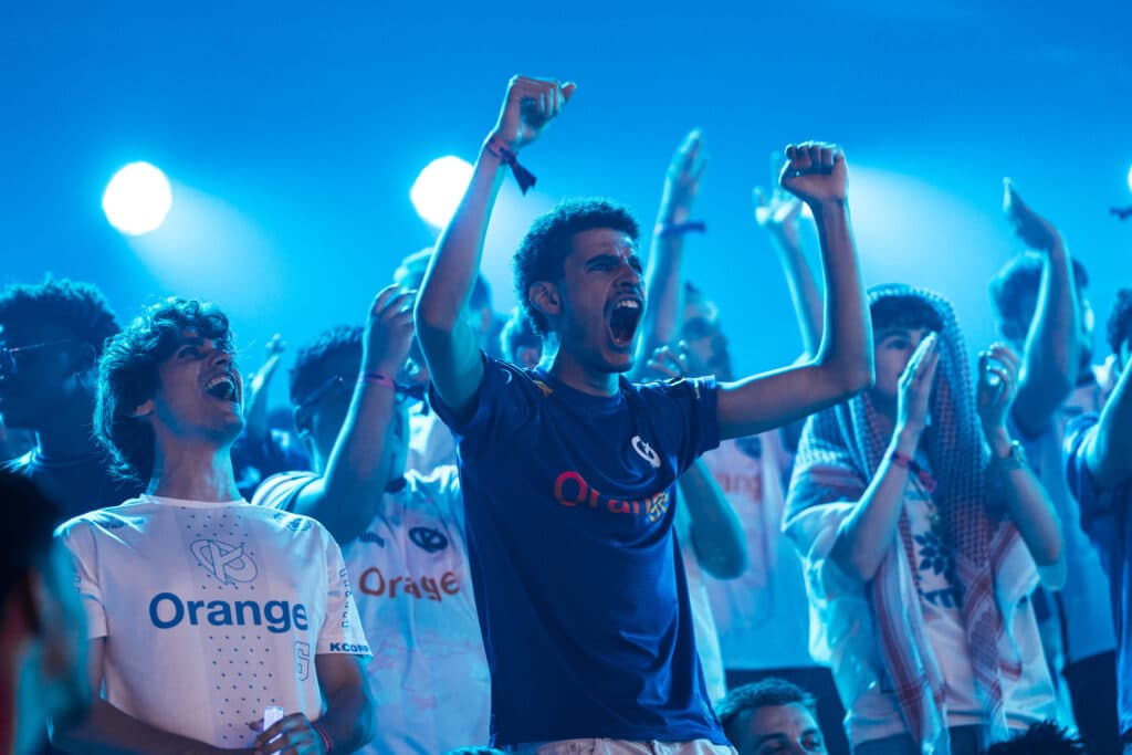 Karmine Corp fans at the Rocket League EWC 2025 (photo by Esports World Cup | Lee Aik Soon)