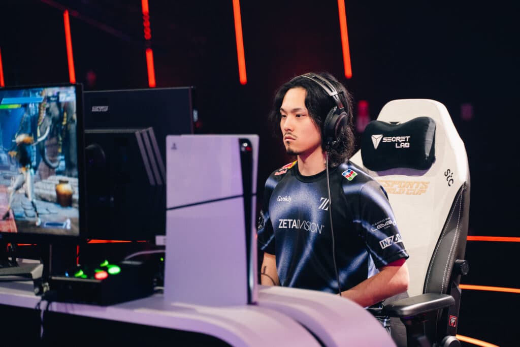 Kakeru at the SF6 EWC 2025 (photo by Esports World Cup | Jianhua Chen)