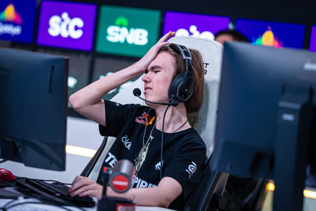 Spirit | donk (Photo via Esports World Cup | Sophie Barrowclough)