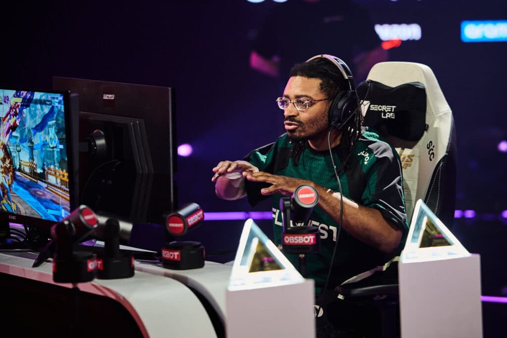 Punk at the SF6 EWC 2025 (photo by Esports World Cup | Brandon Dowling)