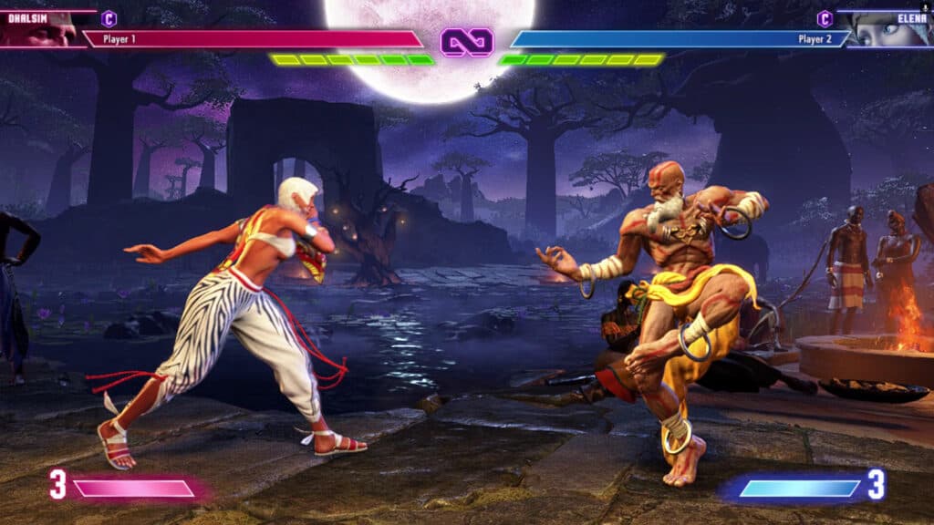 Dhalsim vs Elena (image via esports.gg)