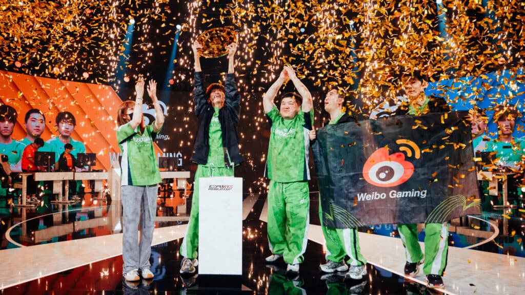 Weibo Gaming wins TFT at EWC 2025 (Image via Esports World Cup)