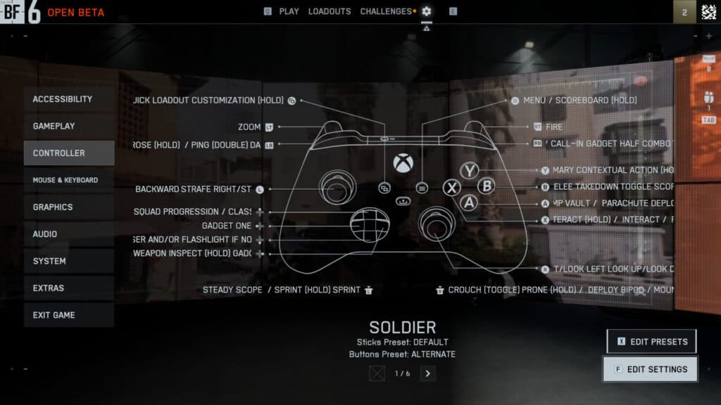You can see what your scoreboard button is right from the settings. Screenshot by esports.gg