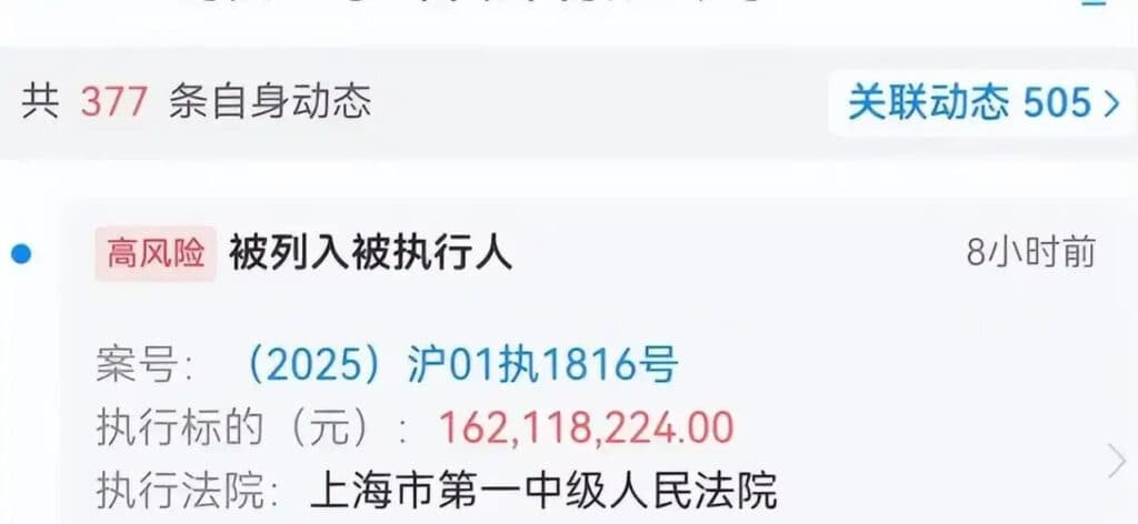 Court notice from a Chinese judicial system database, showing that RNG has been listed as a high-risk defaulter (Image via Reddit user u/Boinkers-Bonk)