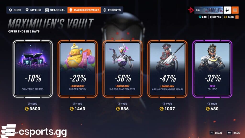 Maximilien’s Vault in Overwatch 2 (Screenshot via esports.gg)