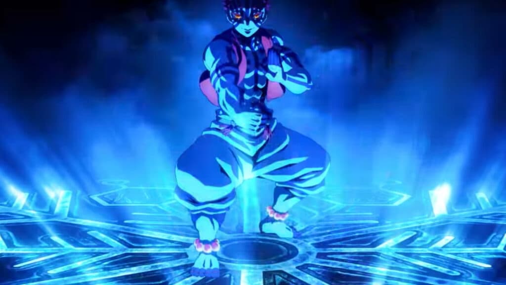 Akaza's Compass Needle technique was in the shape of Koyuki’s hairpin (Image via Crunchyroll)