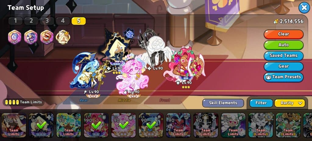 The best team for Doughael in CRK is where Awakened Pure Vanilla cookie has the lowest HP. (Screenshot via esports.gg)
