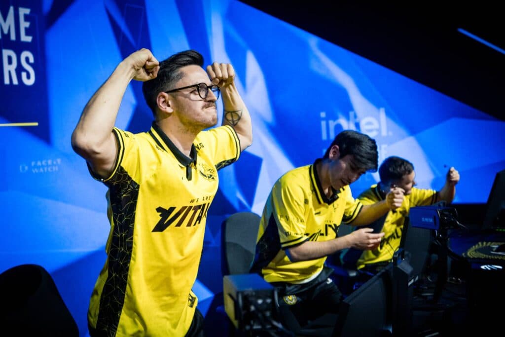 Team Vitality at IEM Dallas 2025 (Photo by ESL | Helena Kristiansson)