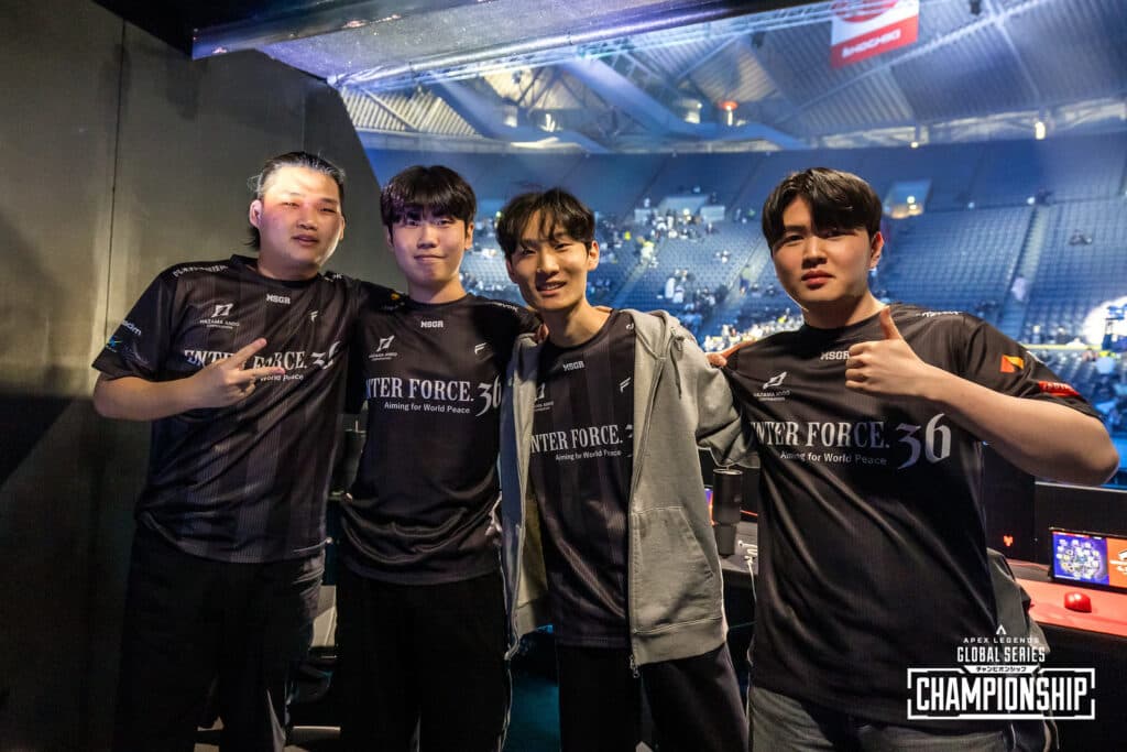 Enter Force.36's ILY and Cinap (mid-left and mid-right) at the ALGS Championships 2024