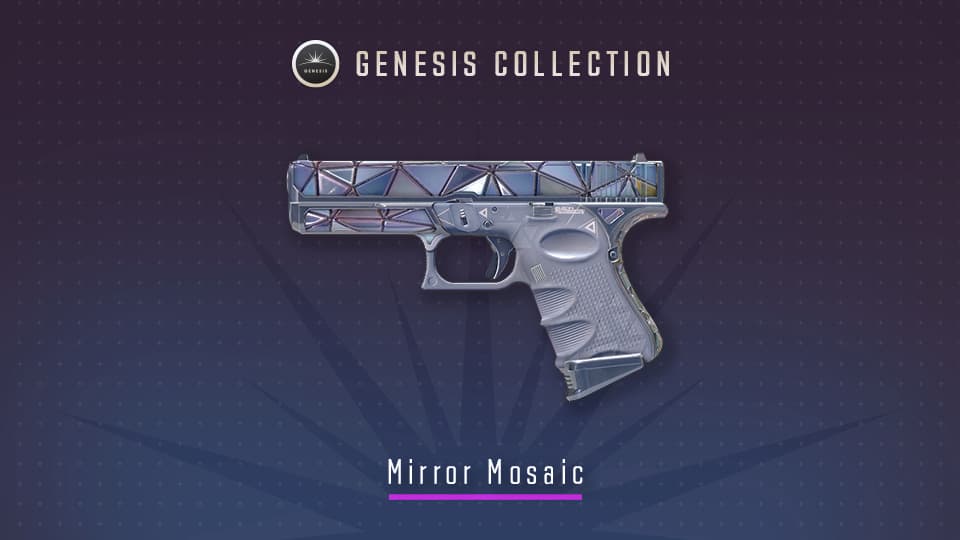 Mirror Mosaic, a Classified Glock-18 skin (Image via Valve)