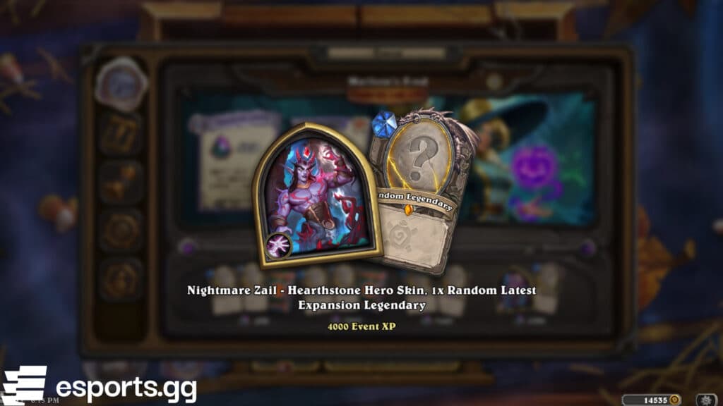 Nightmare Zail in Hearthstone (Screenshot via esports.gg)