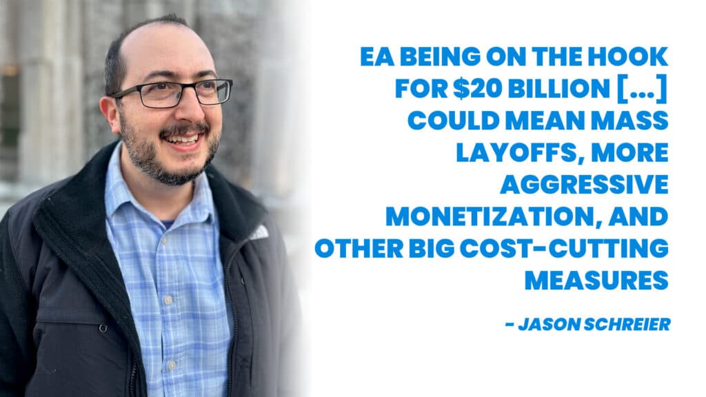 Jason Schreier on the acquisition (Image via Bloomberg)