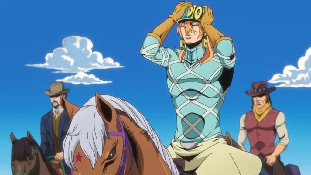 Diego Brando in the JJBA Steel Ball Run anime (Image via Lucky Land Communications | Shueisha | JoJo The Animation Project)