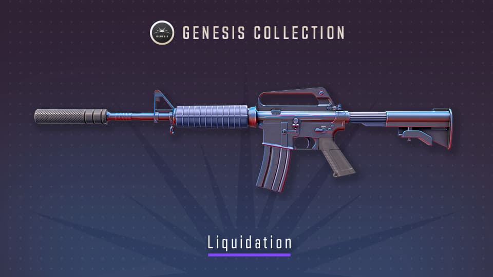 Liquidation, a Restricted M4A1-S skin (Image via Valve)