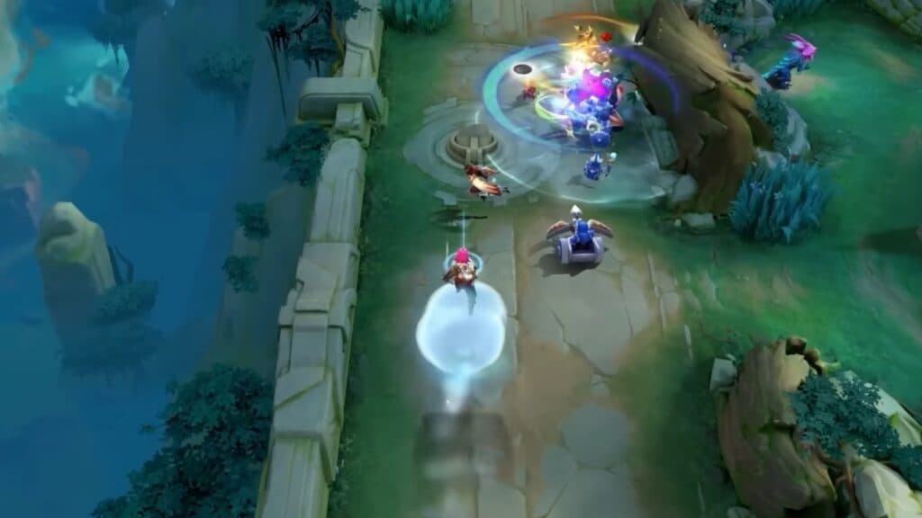 Riding a cloud is much faster than walking. (Image via MOONTON Games)