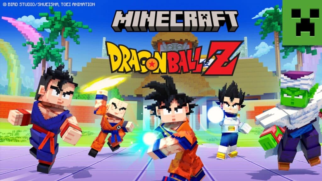 Minecraft x Dragon Ball Z collaboration. (Image via Mojang)