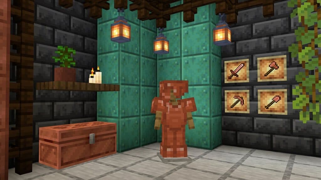 Probably something you can craft before you mine enough diamonds. (Image via Mojang)
