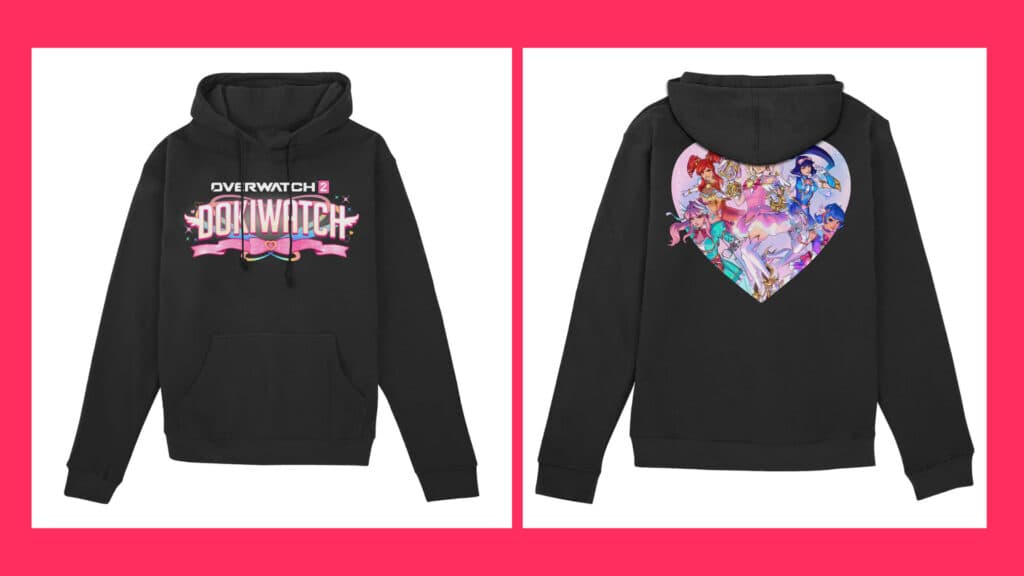 The front and back of the hoodie (Images via Blizzard Entertainment)