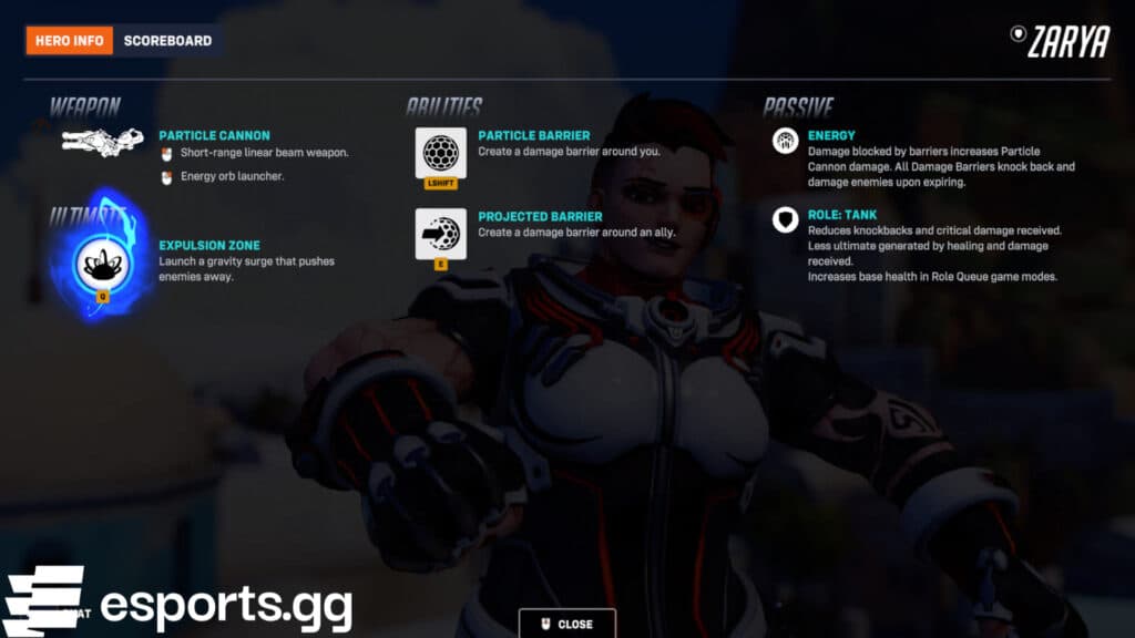 Mirrorwatch Zarya (Screenshot via esports.gg)