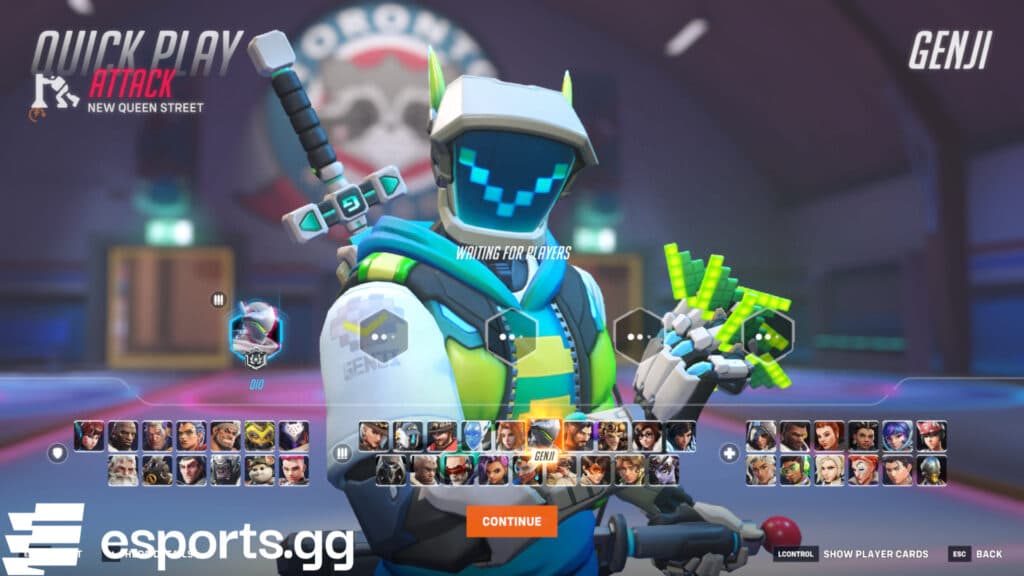 Genji in Overwatch 2 (Screenshot via esports.gg)