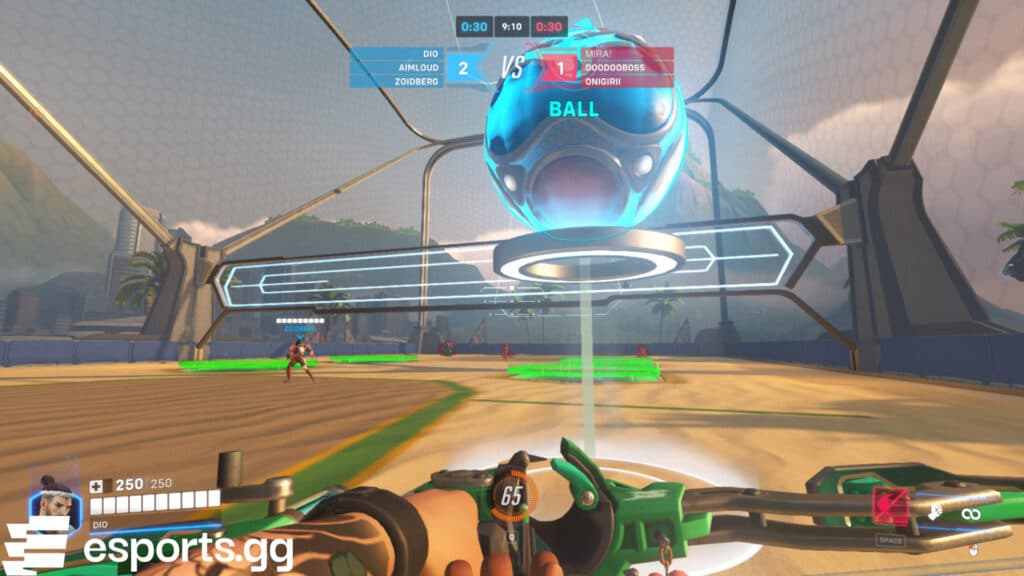 Serving the ball (Screenshot via esports.gg)