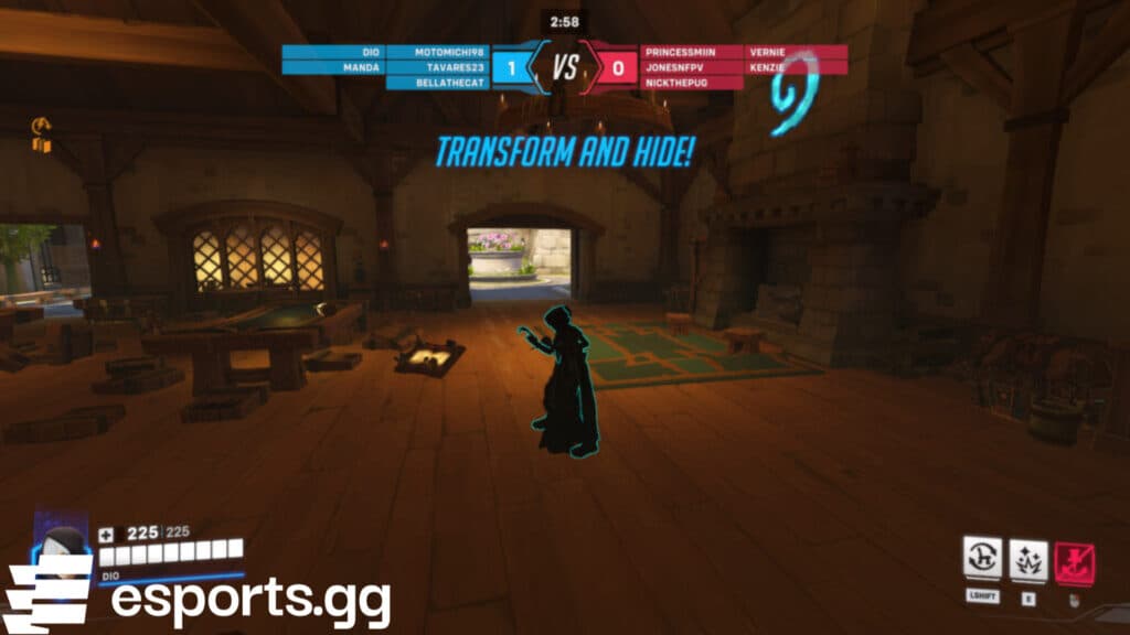Kiriko in the Overwatch 2 Mischief & Magic game mode (Screenshot via esports.gg)