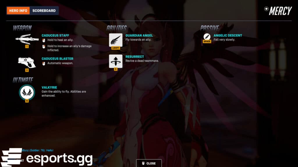 Mercy's kit (Screenshot via esports.gg)