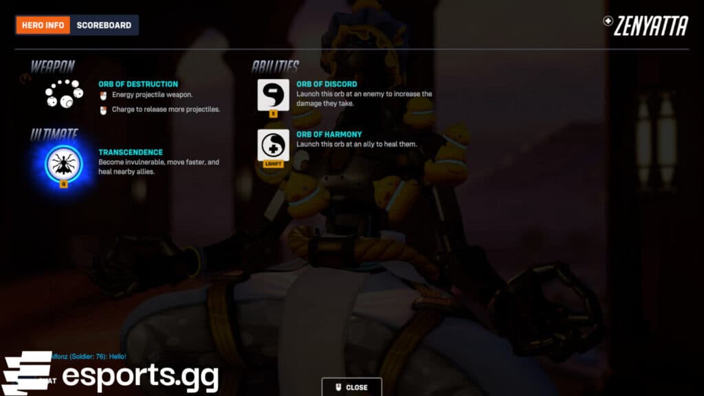 Zenyatta's kit (Screenshot via esports.gg)