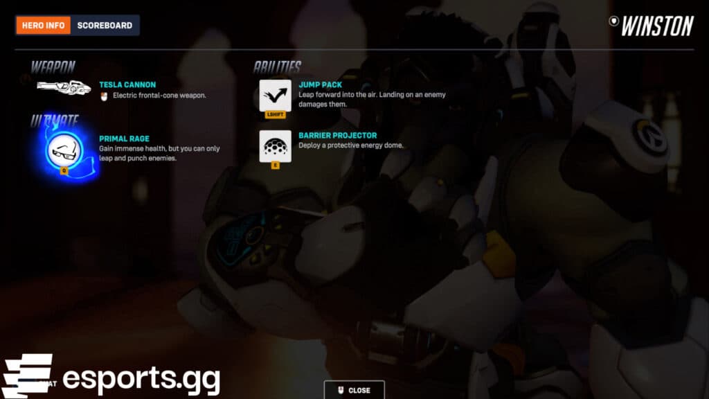 Winston's kit (Screenshot via esports.gg)