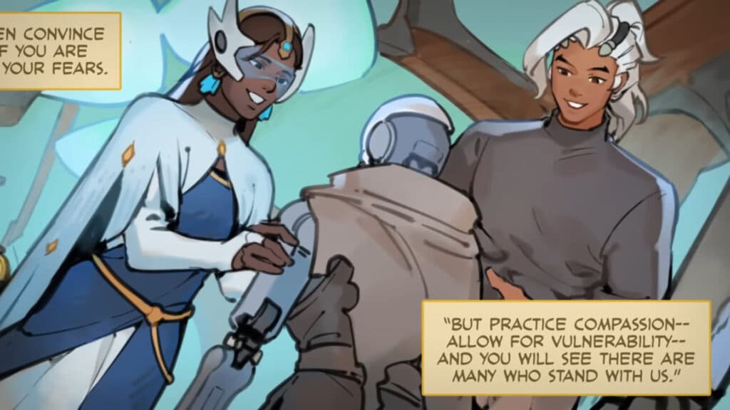 Symmetra and Lifeweaver working with omnics (Image via Blizzard Entertainment)