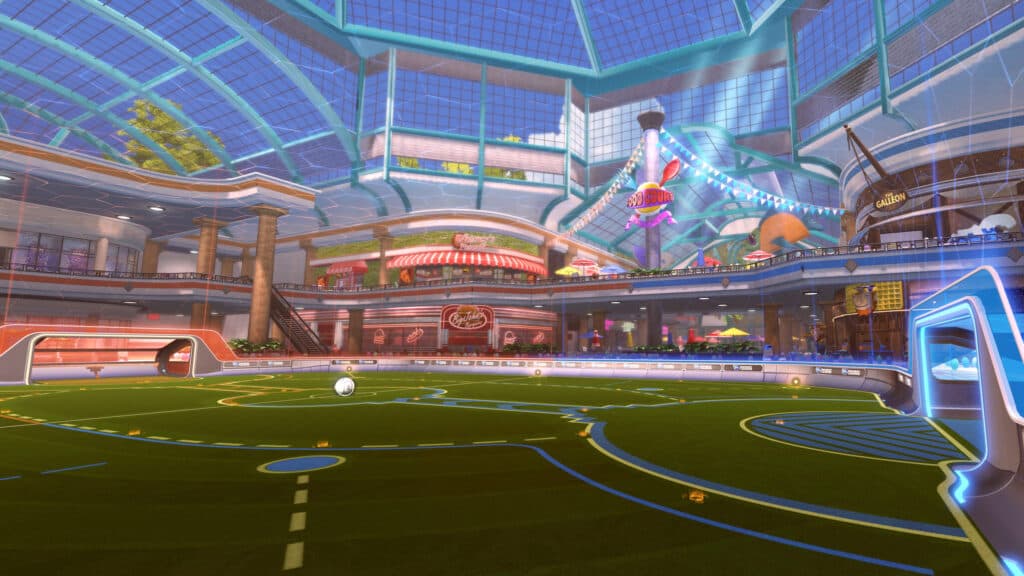 Boostfield Mall, a new Rocket League Arena in Season 20 (image via Psyonix)