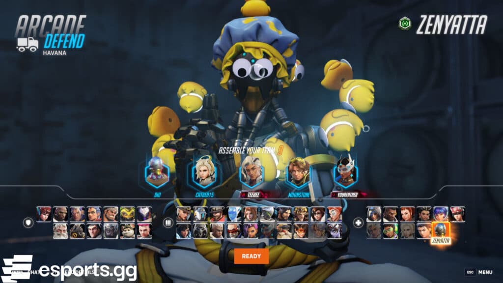 Zenyatta in Totally Normalwatch (Screenshot via esports.gg)