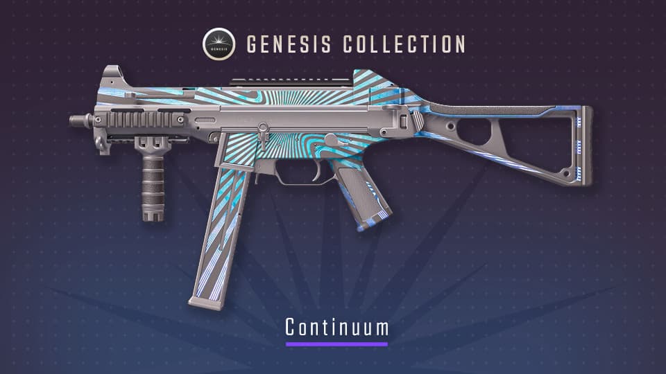 Continuum, a Restricted UMP-45 skin (Image via Valve)