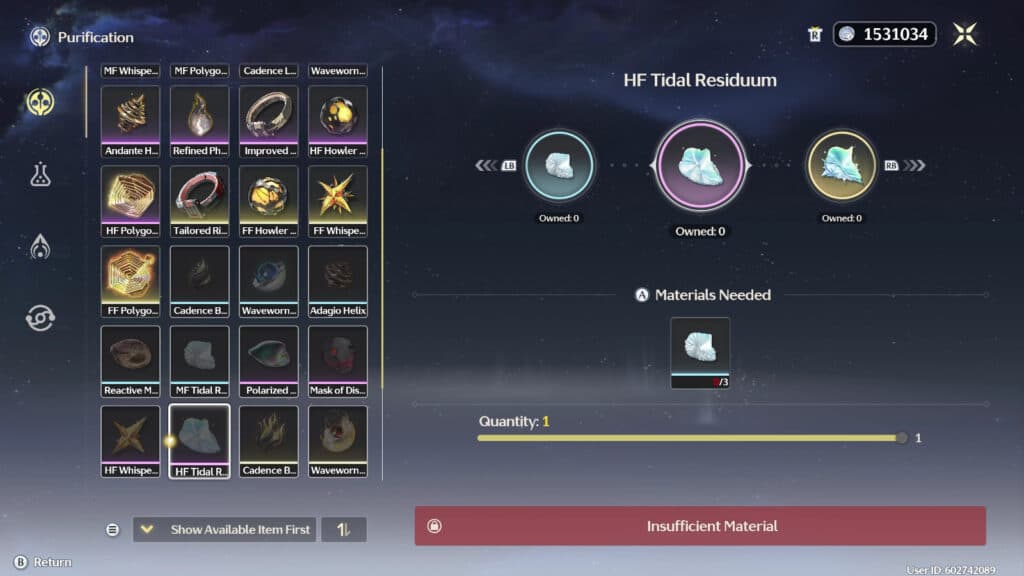 HF Tidal Residuum in the WuWa Synthesizer (Image via esports.gg)