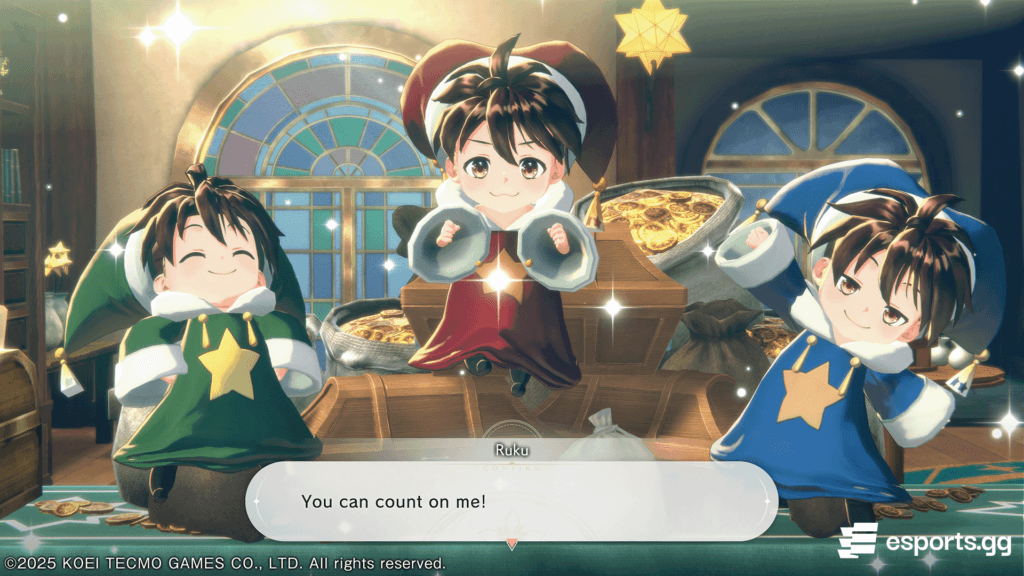 Your three starting Fairies Ruku, Poku and Bonbon in the Mistletoe Miscellaneous (Image by esports.gg)